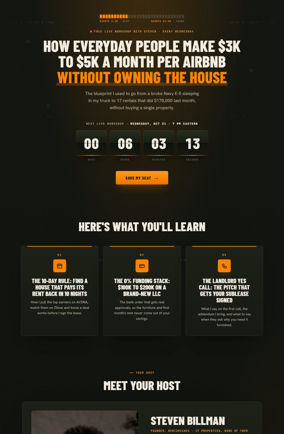 Registration page preview